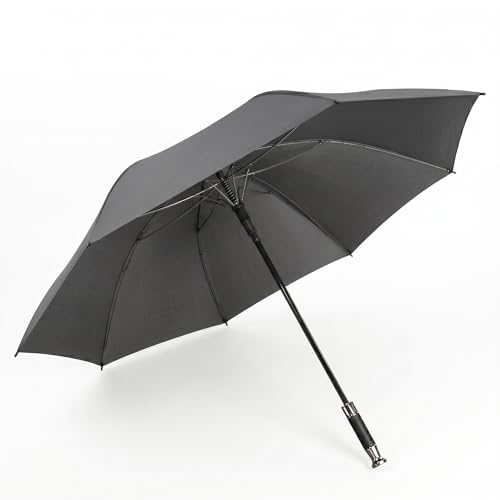 Image of GINOYA BROTEHRS Automatic Open & Close Umbrella with UV Protection - Large Windproof Stick & Compact Folding Travel Umbrella, Waterproof Heavy Duty Frame for Men & Women
