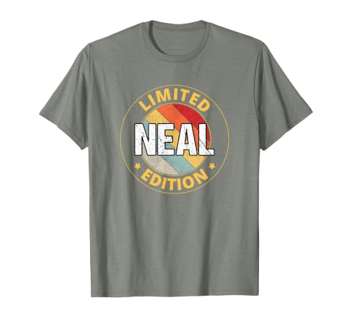 Neal Name T-Shirt, Men, Olive Heather, Small