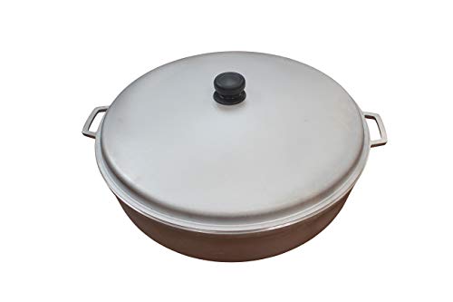 IMUSA USA 17.9Qt JUMBO Traditional Colombian Caldero (Dutch Oven) for Cooking and Serving, Silver, 17.9 Quart 8 Gallery Image