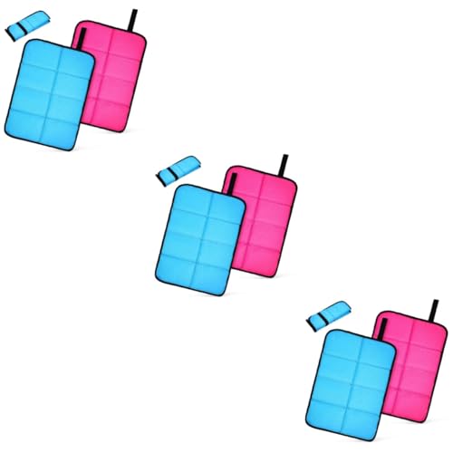 Abaodam 3sets 2 Pcs Foldable Sitting Mats Seat Cushions for Camping Hiking Picnic Playground Comfortable Lightweight for Outdoor Activities 2pcs*3