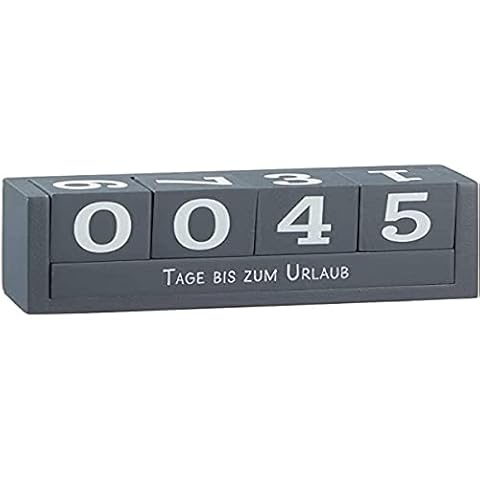 Cepewa Cube Calendar - Cube Countdown 18 x 7 cm - 4 Dice with Numbers & 2 Theme Bars with 8 Sayings Gift for Friends, Family & Relatives Cover