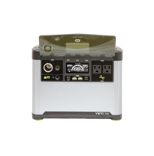 Image of Goal Zero Yeti Portable Power Station, Yeti 700 + Nomad 100, 677 Watt Hour LiFePO4 Battery, Water resistant & Dustproof Solar Generator For Outdoors, Camping, Tailgating, & Home