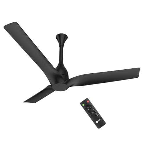 Image of Orient Electric Aerosilent | India's Most Silent Fan | Less than 50dB| 1200mm BLDC Ceiling Fan with Remote | BEE 5-Star Energy-Efficient Fan | Red Dot Design Winner| 5-Year Warranty | Matt Black