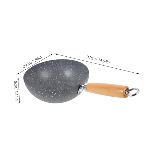 Wok pequeño antiadherente con diseño de mármol miniatura 2