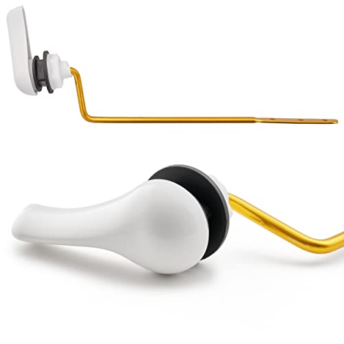 Image of Qualihome Toilet Handle Replacement (White, Side Mount)
