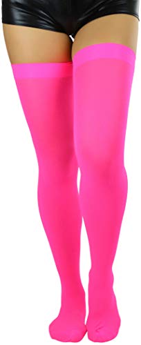 Image of ToBeInStyle Women's Nylon Thigh High Schoolgirl Opaque Stockings