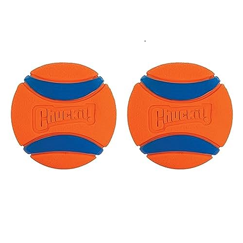 Chuckit! Ultra Ball Dog Toy – Small Bouncy Fetch Balls For Dogs 0-20 lbs – Made from Durable Rubber – Floating Water Pet Toys – Size Small – 2-inch Diameter – Pack of 2