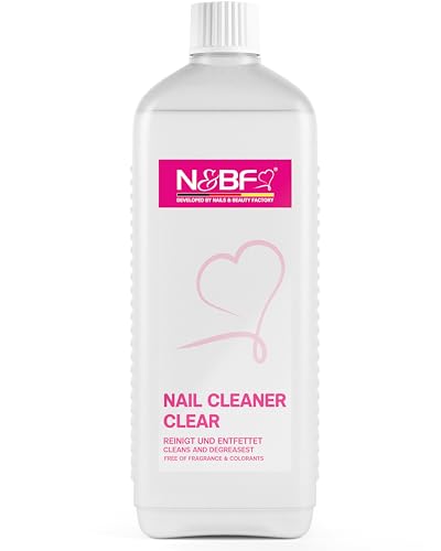 N&BF Nail Cleaner 1 Liter (70% Isopropanol) – Professioneller Cleaner für Gelnägel & UV Lack – Entfernt Schwitzschicht & entfettet für Hochglanz – Made in Germany