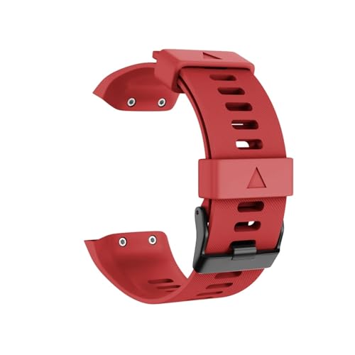EMAIGlPO Correa de silicona compatible con pulsera deportiva de repuesto for Garmin Forerunner 35(Red)