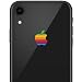 LE 8-BIT Retro Apple Rainbow iPhone XR Decal Sticker for The iPhone XR and iPhone Xs iPhone Xs Max