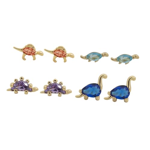 Pendientes de niñas con forma de animales divertidos accesorios de joyería infantil Holibanna