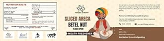 Hungry Harvest Sliced Betel Nut | Sliced Areca Nut | Cutting Supari Kachi Sopari | Kachi Cutting Sliced Supari | Raw Unflavoured Flakes [Jar Pack] (125 Grams (Pack of 1 of 125 Grams))