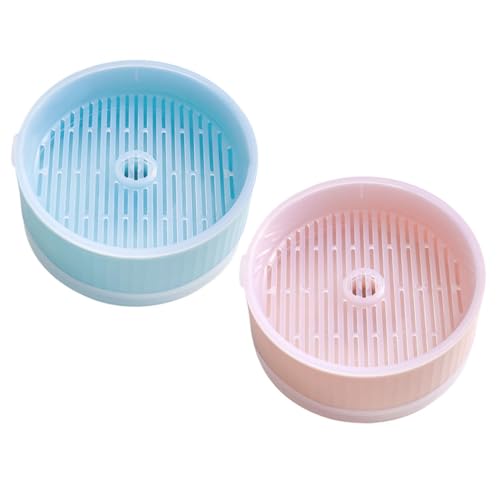 UTHCLO 2個 水耕栽培対応 猫草プランター ダブル離設計で 水やり簡単 軽量耐久プラスチック製 土不要で 室内栽培可能 時短メンテナンス