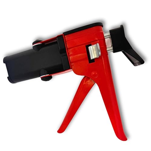 Pistola erogatrice metallica e rinforzata, pistola per colla epossidica A/B, pistola per erogazione miscela.