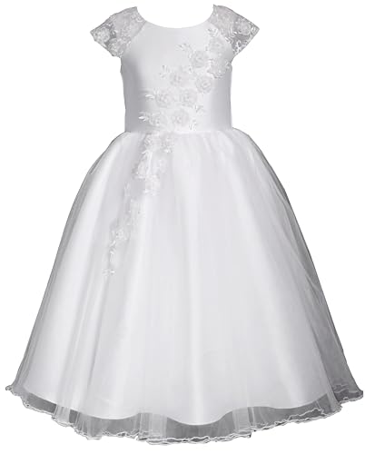 Bonnie Jean Iris & Ivy Girls Size 7-16 White Communion Dress