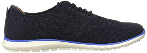Hush Puppies Women's Tricia Wingtip Oxford, Navy Knit, 05.5 M Us #TOP5