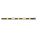 Bon 11-667 42-Inch Brass Rail Level with Hand Grooves and Yellow Vials