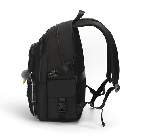 Girls School Backpack Cute Book Bag for Teenagers College Laptop Backpack Black3