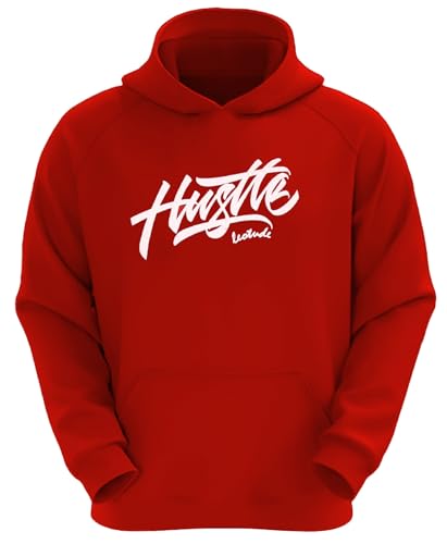 Image of LEOTUDE Men's Full Sleeve Hooded Sweatshirt Material Loopknit