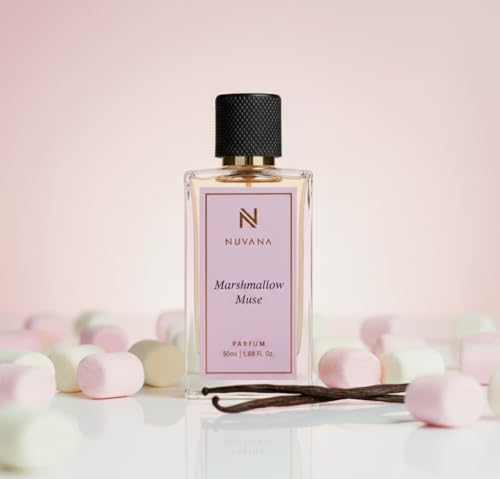 Image of Marshmallow Muse Parfum for Women | Sweet Gourmand Vanilla Fragrance | Long Lasting Luxury Perfume | Premium Floral Fruity Scent for Daily Wear, Date Nights & Special Occasions | 50ml
