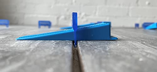 OX Tools Fliesen-Nivelliersystem Keil und Abstandshalter – Set mit 100 Keilen und 100 2 x 13 mm Abstandshaltern + Zange