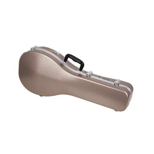 Crossrock ABS Molded Case for A-Style Mandolin | Matte Finish, Plush Interior, Locking Latch, Backpack Straps – Lightweight Hardshell Protection-Champagne (CRA862MACH) by Crossrock - Image 7