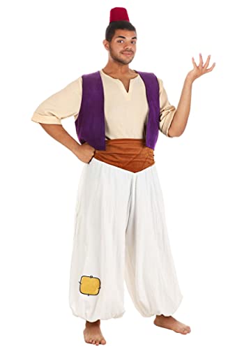 Adult Aladdin Costume for Men, Disney Deluxe Street Rat Outfit In...
