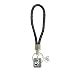 Custom Deer Elk Nature Scene Black Leather Key Chain Huntress Choose Initial