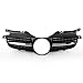 Cnoula11 Automative Front Bumper Upper Grille Grill Cover Trim for Mercedes Benz SLK Class R170 1998-2004, Style, Black