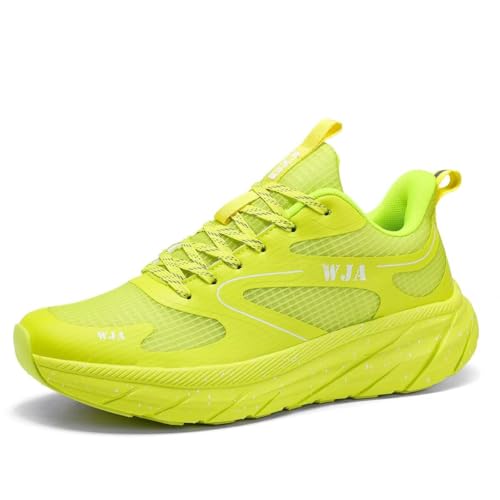 Image of WJA Men's Road-Running-Shoes Walking Fashion Athletic Sneakers Comfort Lightweight Working Gym Mesh Shoes.