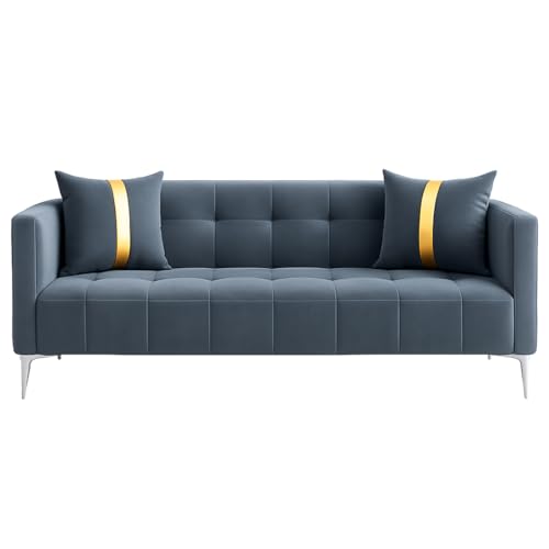 Image of Furny Homeland 3 Seater Fabric Sofa Set (Grey) | Soft Velvet Fabric | Modern Design | Comfortable Seating | Living Room Furniture