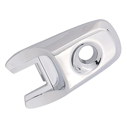 Tqponly Exterior Door Handle Lock Cylinder Cap Compatible With 2008-2019 Ford Explorer Edge Flex Lincoln Mkx Front Driver Side (Chrome) Replaces Ba1Z-78218A14-A #TOP4