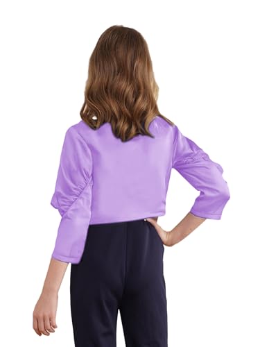 Choomomo Girls Sequins Short Bolero Shrug Cropped Cardigan Kids Long Sleeve Ruffled Dressy Jacket4