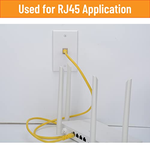 Soporte de montaje de bajo voltaje con placa RJ45 para organizar cables de red 8