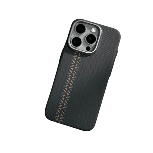 Coque de chargement sans fil magnétique pour iPhone 15 Pro carbone