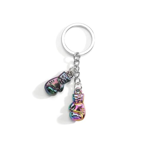 Image of BharatBazaar Boxing Gloves Keyring, Keychain for Fitness Lovers, Birthday Surprise, Gift for Sports Lovers, Gift for Men and Women