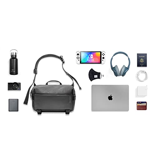 Tomtoc Compact Edc Sling Bag For Macbook Pro 14-Inch M1 Pro/Max, Minimalist Chest Shoulder Backpack Crossbody Bag, Water-Resistant Lightweight Everyday Carry Bag For Business, Travel, Work, Gym, Sport #TOP6