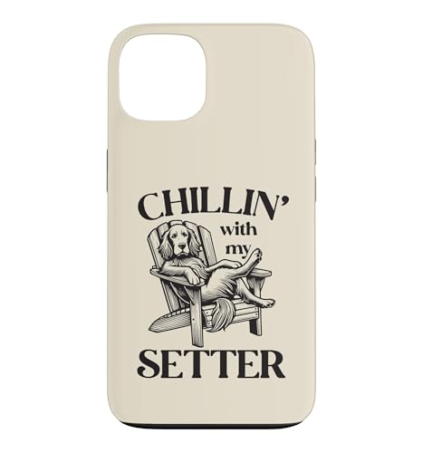 Chillin' with my Setter Dog �T�}�[���E���W�`�F�A �X�}�z�P�[�X iPhone 13 �p