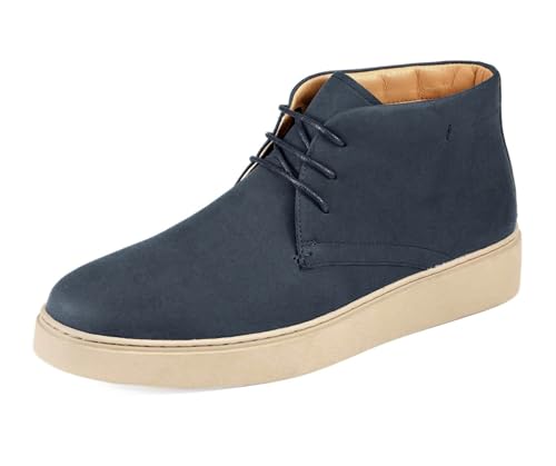 Image of Amali Casual Chukka Boots for Men, High-Top, Lace Up Suede Men's Shoes, Desert Boots with Crepe Rubber Sole