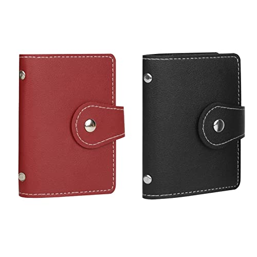 PRIVILLA 2 Pcs Credit Card Holder and Credit Card Wallet，Sd Card Holder Each Has 26 Card Slots for...