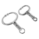 Abaodam Anillos de Nariz para Terneros en Acero Inoxidable, Tamaño Pequeño y Mediano, Perno Prisionero para Control de Ganado, Herramienta Agrícola para Manejo en Granjas