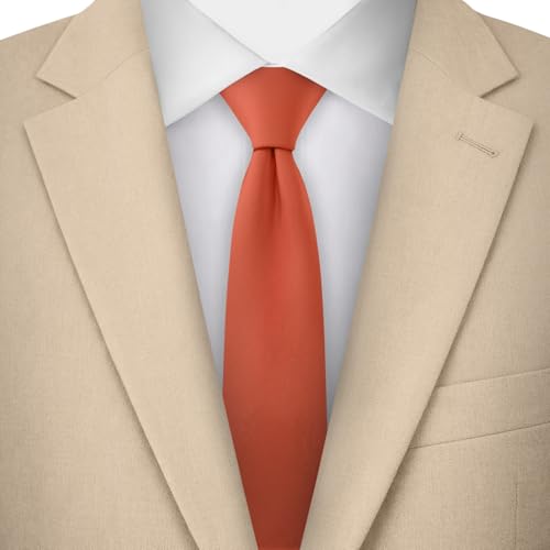 Image of Jacob Alexander Men's Skinny Width 2 inch Solid Color Tie