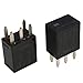 DVPARTS 2X Black Power Relay, Multi-Purpose, Normally Open, Panel Mount, 1A, 12V, Automatic, 6-12V Switching, 1A Switching, Fuel Pump Relay, 5 Prongs, 12 Month Warranty