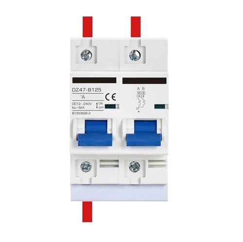Disjoncteur DZ47 protecteur de batterie voiture 1P-1P interrupteur bipolaire 80A