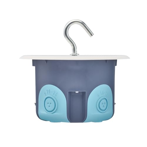 DEBFLEX - Boîte luminaire Stopaire point de centre Ø67/P50 avec crochet - Gris/Bleu