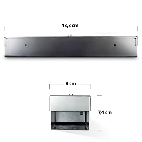 Gardigo Rattenköderbox aus Metall | Köderbox für Rattenköder Rattengift | Hergestellt in sozialer Einrichtung in Deutschland | Professionelle Rattenköderstation für Haus Garten Industrie