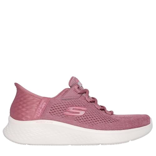 Skechers Skech-Lite PRO Natural BeautySneaker da Donna, Bordo Rosa in Rete Malva Scuro, 41 EU