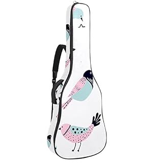Hondank Étui rembourré pour guitare acoustique classique Motif papillons colorés sur rayures, Multicolore 10., 42.9×16… - Les Beatles, Paul McCartney, John Lennon, RIngo Starr, George Harrison