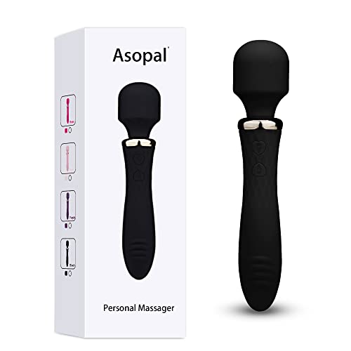Asopal Handheld Back Massager, Electric Full Body Massager, (Black)
