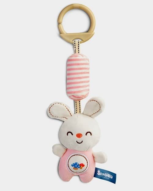SMILE BABY Infant Baby Crib & Stroller Plush Playing Toy Car Hanging Rattles (Sky-215-2B). (Mini Hanging Rabbit)